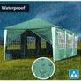 3 x 9 m Gazebo, Protection Party Tent, MaterialHigh-Quality Marquee Garden Tent with 8 Side Panels, Waterproof for Wedding, Party, Garden, Market Image 3