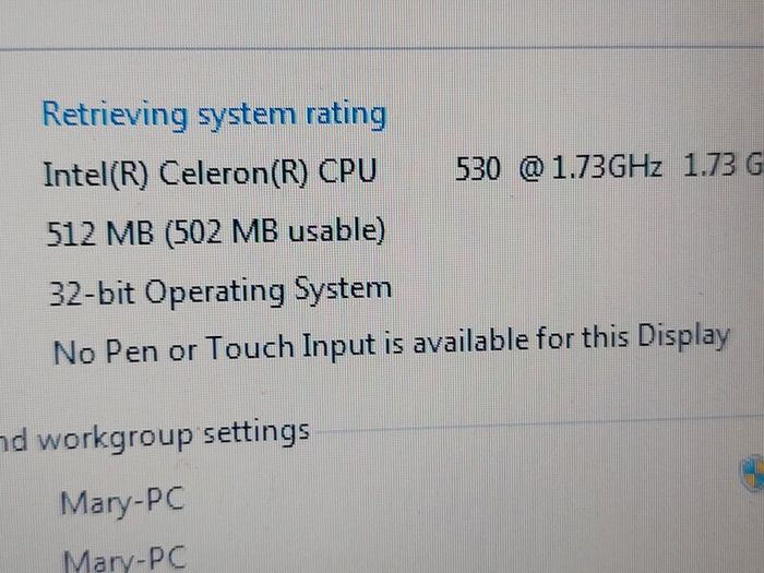 ACER EXTENZA 4220, Vintage, Intel Celeron CPU 530, 1.73GHZ, 32bit, 512mb Ram, 65GB HDD, Windows 7,  Firefox, Opera, Chrome and VLC