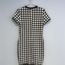 Pre Owned Classic Black & White Houndstooth Bodycon Dress Image 6