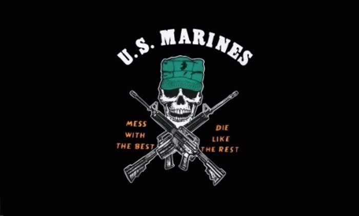 USA Marines Dont mess with best flag FREEPOST