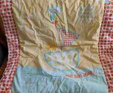 Bed set for cot
