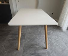 White dining table