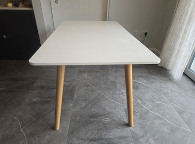 White dining table