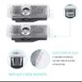 2 pcs Car Door Welcome LED Projector Laser Logo Door Light For BMW E90 E60 E46 E93 F20 F21 F30 F31 Image 4