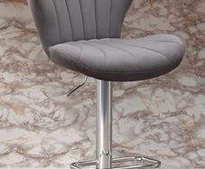 Velvet shell barstool