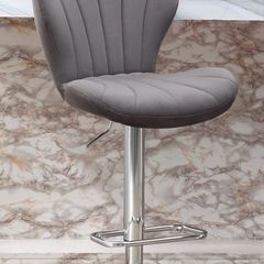 Velvet shell barstool