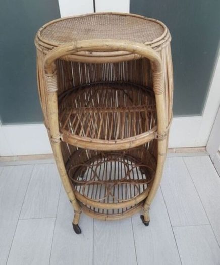 Bamboo Bar Cart
