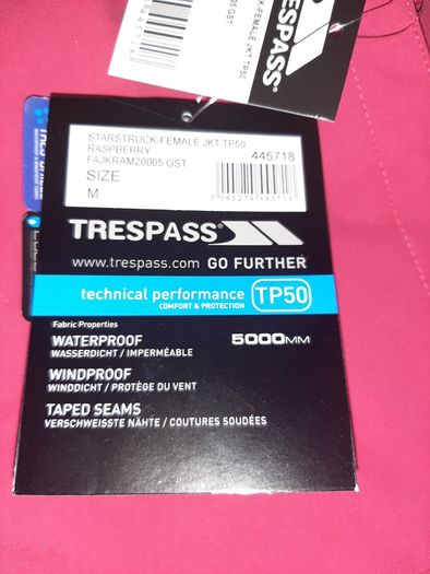 Trespass Ladies Jacket Size M Brand New
