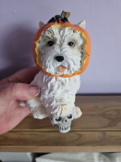 Westie Halloween figurine