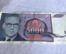 Yugoslavia Banknote 5000 Dinara