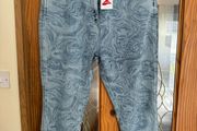 BNWT Next crop skinny high rise patterned stretchy jeans size UK18 EU46 Postage included