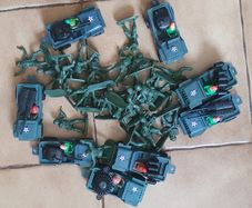 A Set of Toy Soldiers & Vehicles - #