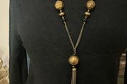 Long tassel necklace