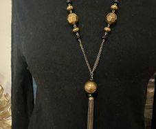 Long tassel necklace