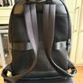 Tommy Hilfiger faux leather black backpack, in very good condition Image 3