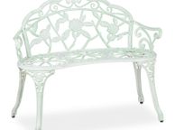 main image for ad Rose garden bench white-green