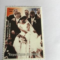 Rare stamp - 1953 - Marriage of John F Kennedy and Jacqueline Bouvier