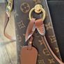 Louis Vuitton Monogram and Noir Leather V Tote MM(NFID chip) Image 7