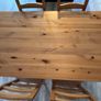 Solid Pine Wood Dining Table & 4 Chairs Image 3
