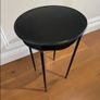Black Iron French Curved Side Table Image 3