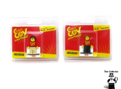 Lego Germany 2018 Stuttgart Comic Con Male And Female Minifigure Limited To 350 Copies Only Worldwide Printed By Hall Of Bricks Germany Rare And Hard