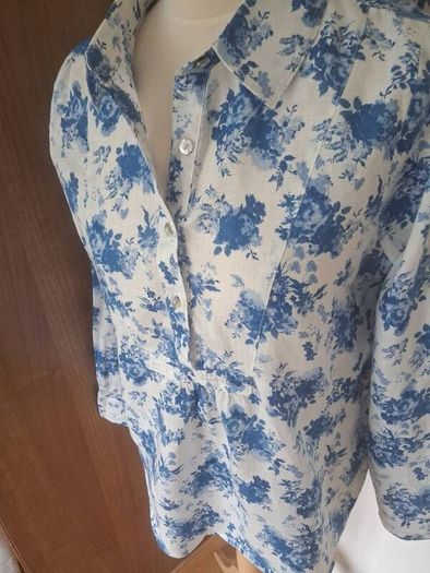Monsoon 100% Linen Top/Blouse Size 12-14