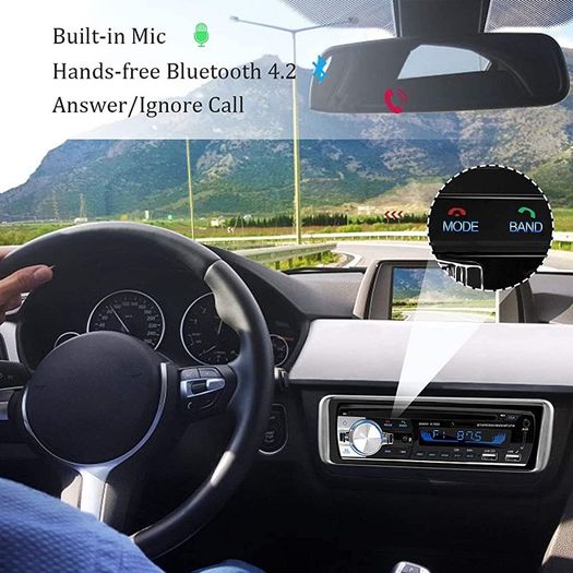 Bluetooth Hands-Free, CENXINY 1 DIN Car Stereos with USB and CAR MP3 Player, 4x65W FM Radio, Support IOS and Android Phone No CD player (FREE POSTAGE)