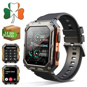 C20 Pro Smart Watch Men Voice Assistant BT Wireless Call Business Outdoor Sports
