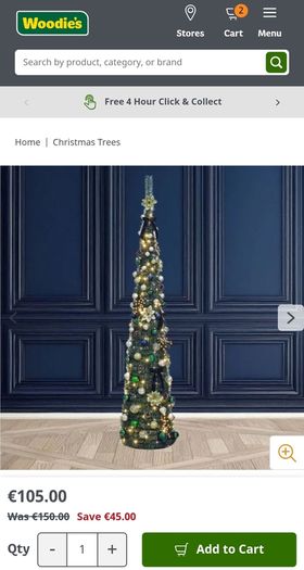 Woodies Pop Up Christmas Tree