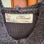 Knitted sleeveless hoodie,size S Image 3