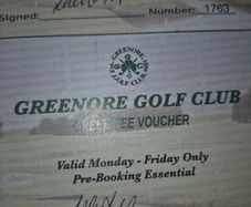 Greenore Golf tickets