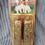 Vintage Decorative Brass Wall Clothes Brush Set Image 6