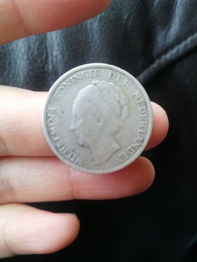 1931 Netherlands Silver One Gulden Coin