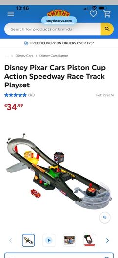 Disney Pixar Cars Piston Cup Action Speedway Race Track Playset