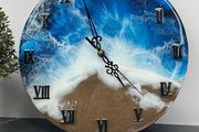 Ocean Resin Clock