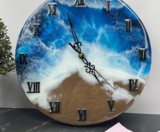 Ocean Resin Clock
