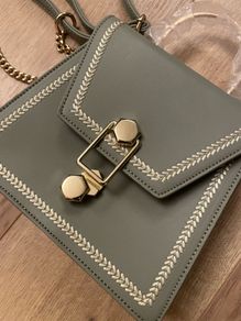 Brand New Galway Crystal Green Top Handle Bag