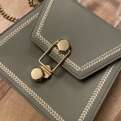 Brand New Galway Crystal Green Top Handle Bag
