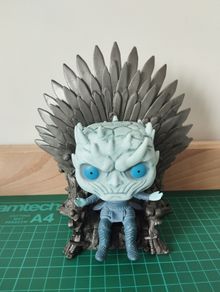 Game of Thrones Night King on Iron Throne