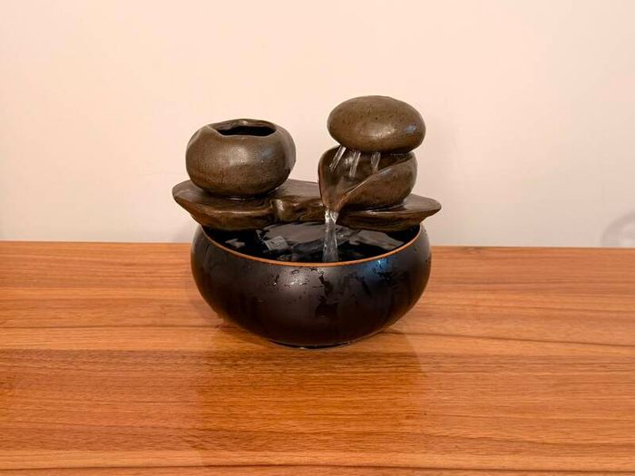 Beautiful Zen indoor water fountain in excellent working condition.