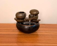 Beautiful Zen indoor water fountain in excellent working condition.