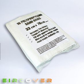 Sandbags Polypropylene 33cm x 76cm (13'x30')10 pk