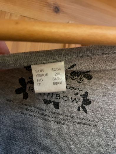 Grey long top size 22