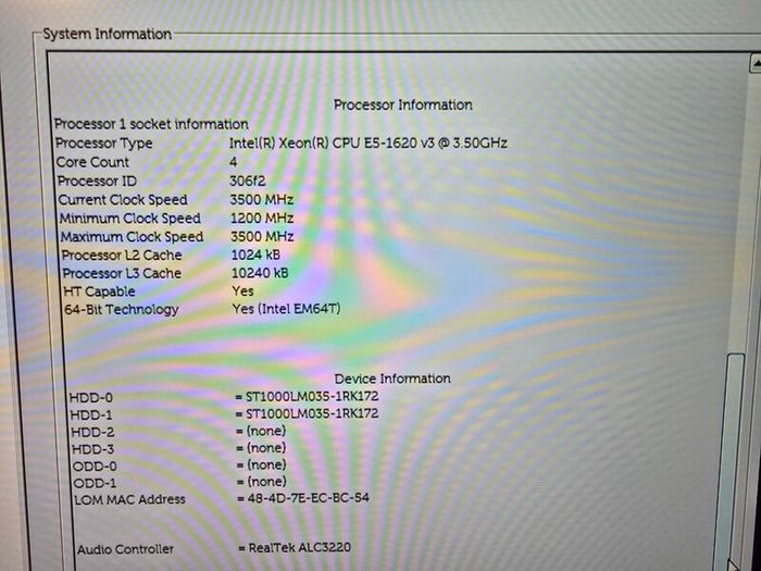 Dell Precision 5810 (Xeon / 16GB / 2TB / K620)