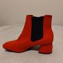 Red Suede Ankle Boots, new Image 5