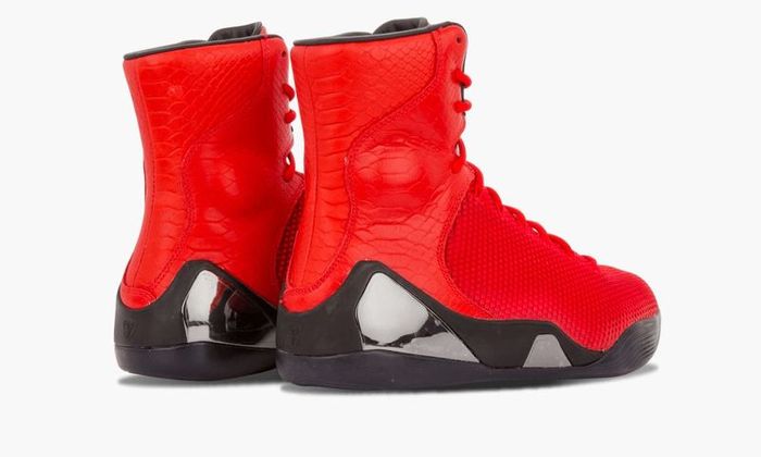 Nike Kobe 9 High Krm Red Mamba Qs Snakeskin Uk 11/ Us 12 Deadstock