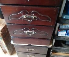 Teak bedroom lockers
