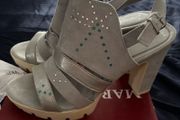 Marco Tozzi high heel Sandals 8UK 41EU Silver Grey