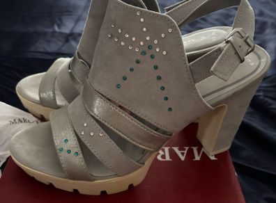 Marco Tozzi high heel Sandals 8UK 41EU Silver Grey