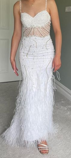 White debs dress